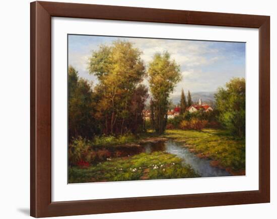 Italian River Bend-Hulsey-Framed Art Print