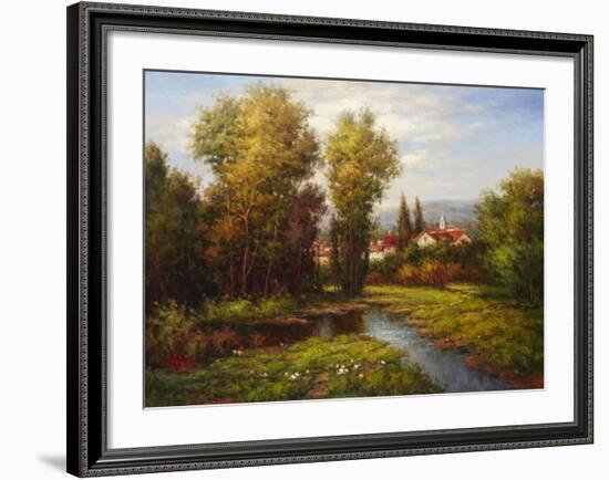 Italian River Bend-Hulsey-Framed Art Print