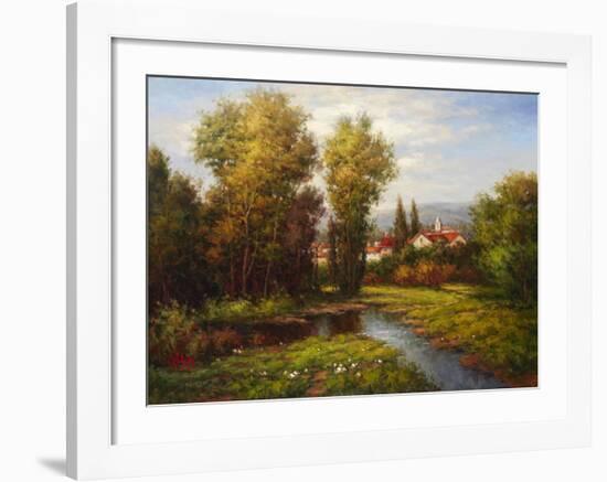 Italian River Bend-Hulsey-Framed Art Print