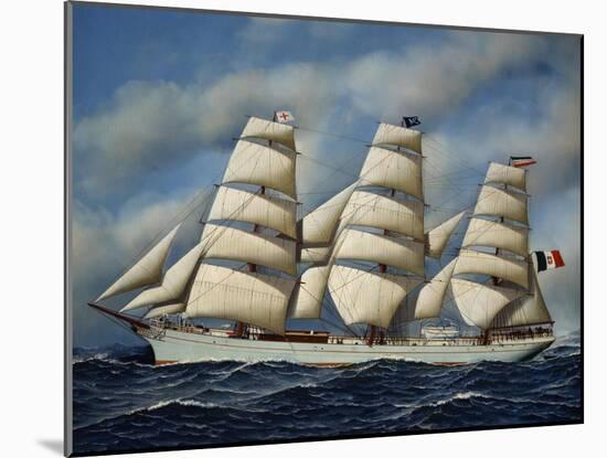 Italian Sailing Ship Maria Teresa, Shipowner Pietro Milesi, 1901-Antonio Jacobsen-Mounted Giclee Print