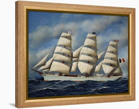 Italian Sailing Ship Maria Teresa, Shipowner Pietro Milesi, 1901-Antonio Jacobsen-Framed Premier Image Canvas