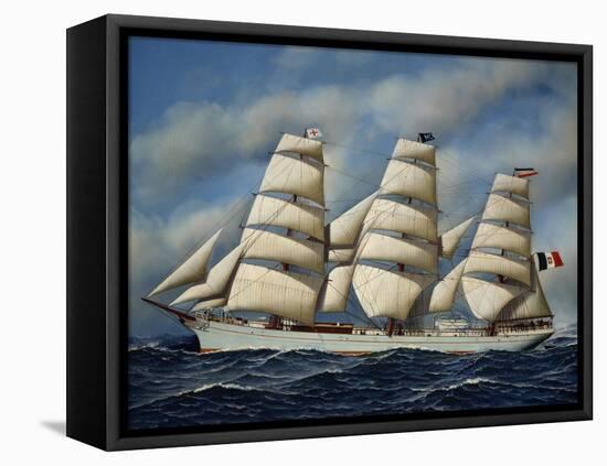 Italian Sailing Ship Maria Teresa, Shipowner Pietro Milesi, 1901-Antonio Jacobsen-Framed Premier Image Canvas
