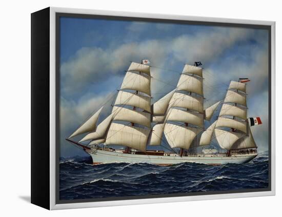 Italian Sailing Ship Maria Teresa, Shipowner Pietro Milesi, 1901-Antonio Jacobsen-Framed Premier Image Canvas