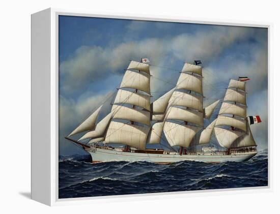 Italian Sailing Ship Maria Teresa, Shipowner Pietro Milesi, 1901-Antonio Jacobsen-Framed Premier Image Canvas