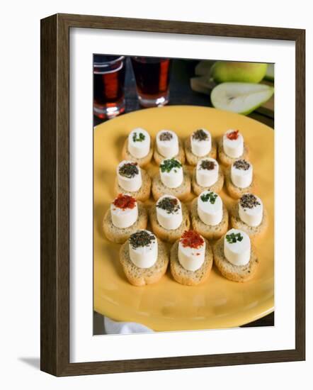 Italian Starters with Cheese and Pot Herbs, Italy, Europe-Tondini Nico-Framed Photographic Print