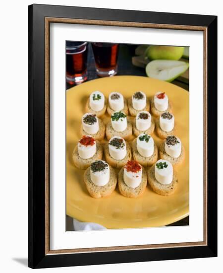 Italian Starters with Cheese and Pot Herbs, Italy, Europe-Tondini Nico-Framed Photographic Print