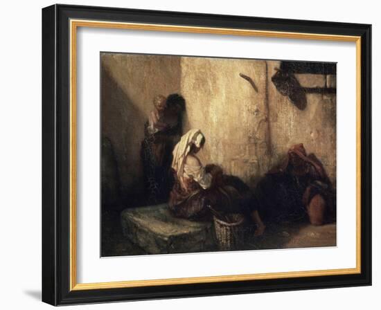 Italian Street Scene, 1849-Alexandre Gabriel Decamps-Framed Giclee Print