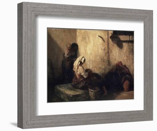 Italian Street Scene, 1849-Alexandre Gabriel Decamps-Framed Giclee Print