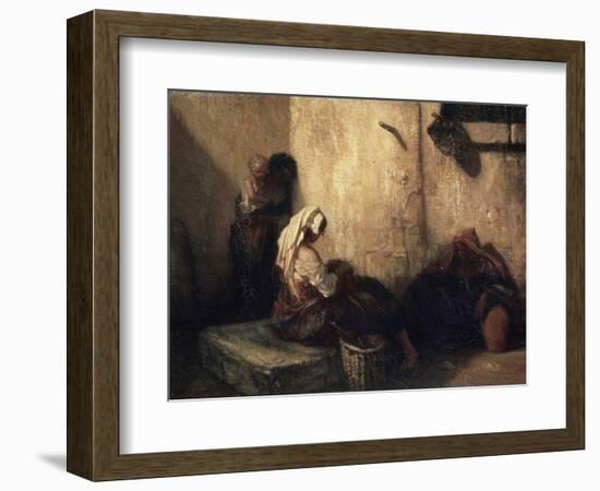 Italian Street Scene, 1849-Alexandre Gabriel Decamps-Framed Giclee Print