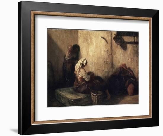 Italian Street Scene, 1849-Alexandre Gabriel Decamps-Framed Giclee Print