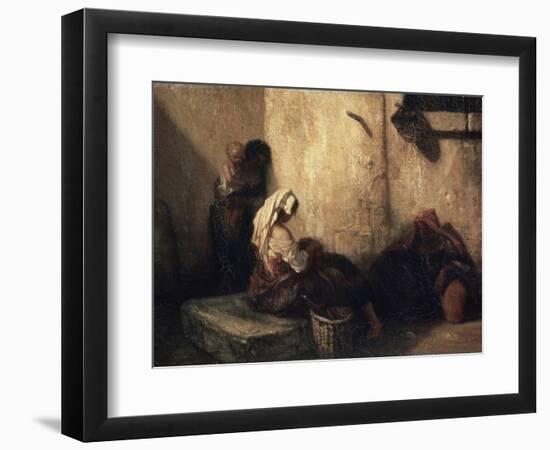 Italian Street Scene, 1849-Alexandre Gabriel Decamps-Framed Giclee Print