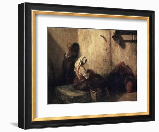 Italian Street Scene, 1849-Alexandre Gabriel Decamps-Framed Giclee Print