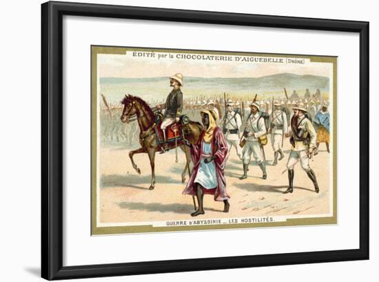 Italian Troops on the March, First Italo-Ethiopian War, 1896-null-Framed Giclee Print