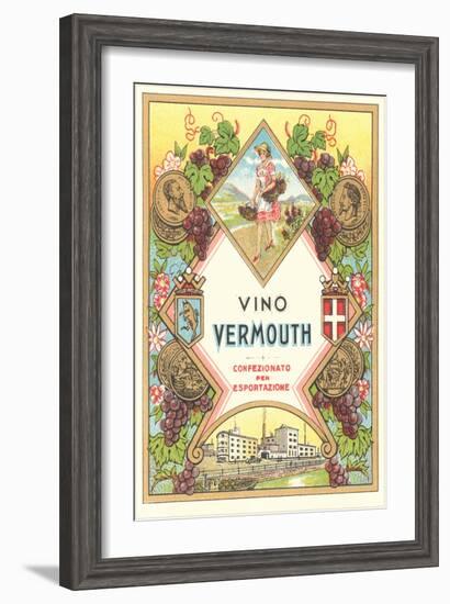 Italian Vermouth Label-null-Framed Art Print