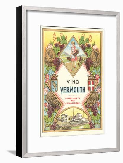 Italian Vermouth Label-null-Framed Art Print