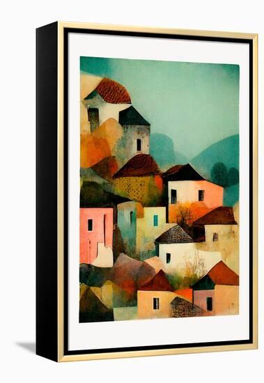 Italian Village-Treechild-Framed Premier Image Canvas