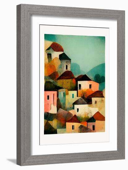 Italian Village-Treechild-Framed Giclee Print