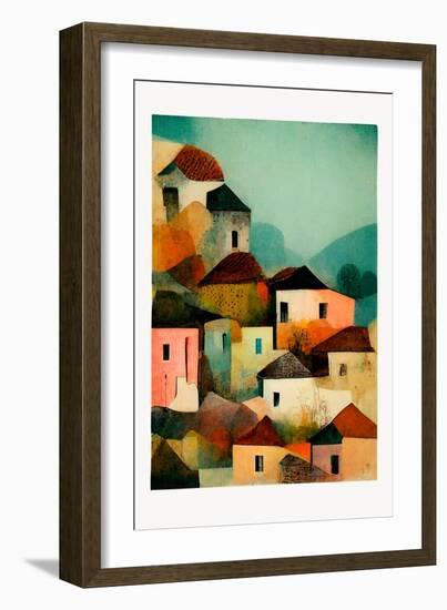 Italian Village-Treechild-Framed Giclee Print