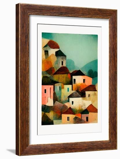 Italian Village-Treechild-Framed Giclee Print