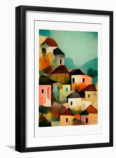 Italian Village-Treechild-Framed Giclee Print