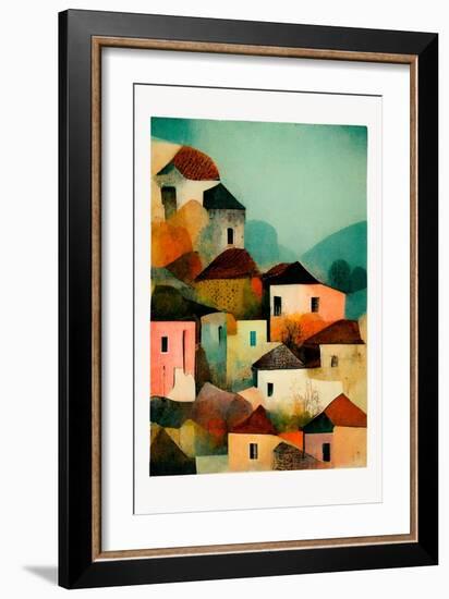 Italian Village-Treechild-Framed Giclee Print