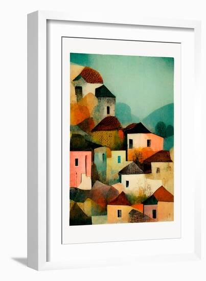 Italian Village-Treechild-Framed Giclee Print