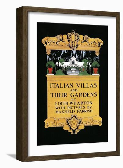 Italian Villas and their Gardens-Maxfield Parrish-Framed Art Print