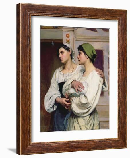 Italian Women in Church-Susan Isabel Dacre-Framed Giclee Print