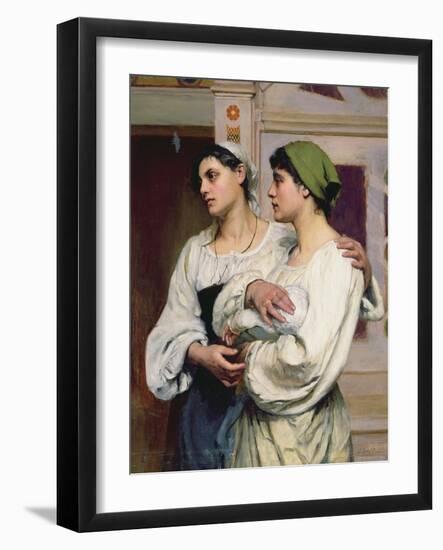 Italian Women in Church-Susan Isabel Dacre-Framed Giclee Print