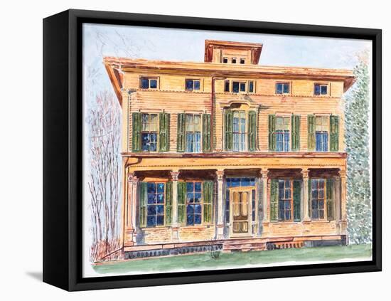 Italianate House NY, 2012-Anthony Butera-Framed Premier Image Canvas