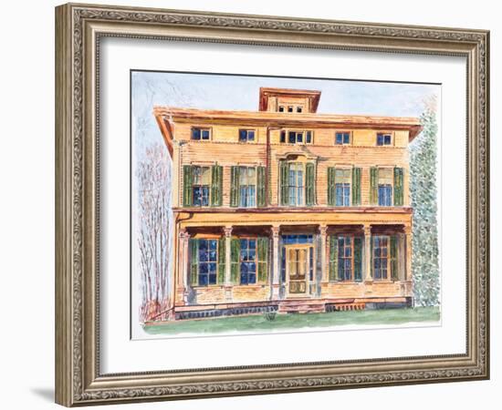 Italianate House NY, 2012-Anthony Butera-Framed Giclee Print