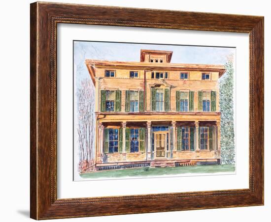 Italianate House NY, 2012-Anthony Butera-Framed Giclee Print