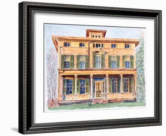 Italianate House NY, 2012-Anthony Butera-Framed Giclee Print