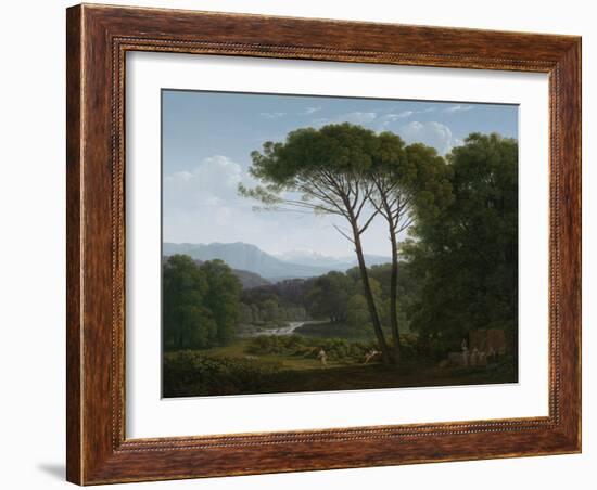 Italianate Landscape with Pines, 1795-Hendrik Voogd-Framed Art Print