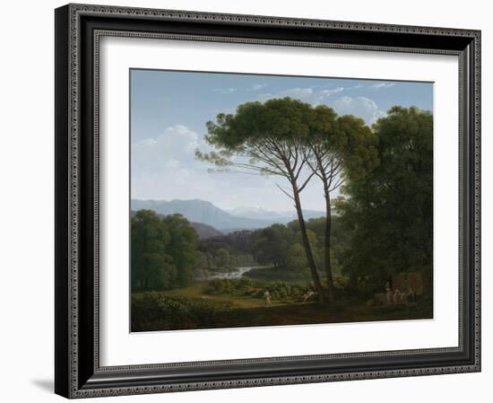 Italianate Landscape with Pines, 1795-Hendrik Voogd-Framed Art Print