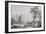 Italianate Landscape with Travellers, No.1 (W/C on Paper)-Paul Sandby-Framed Giclee Print