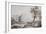 Italianate Landscape with Travellers, No.1 (W/C on Paper)-Paul Sandby-Framed Giclee Print