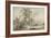 Italianate Landscape with Travellers No.2, C.1760 (W/C, Pen and Grey Ink over Graphite)-Paul Sandby-Framed Giclee Print