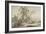 Italianate Landscape with Travellers No.2, C.1760 (W/C, Pen and Grey Ink over Graphite)-Paul Sandby-Framed Giclee Print