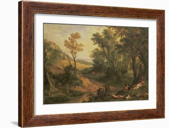 Italianate Landscape-Paul Brill Or Bril-Framed Giclee Print