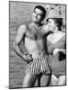 Italians Enjoying a Day at the Beach-Paul Schutzer-Mounted Photographic Print