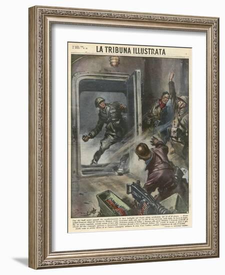 Italians on Frontier-Vittorio Pisani-Framed Art Print