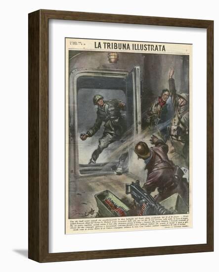 Italians on Frontier-Vittorio Pisani-Framed Art Print