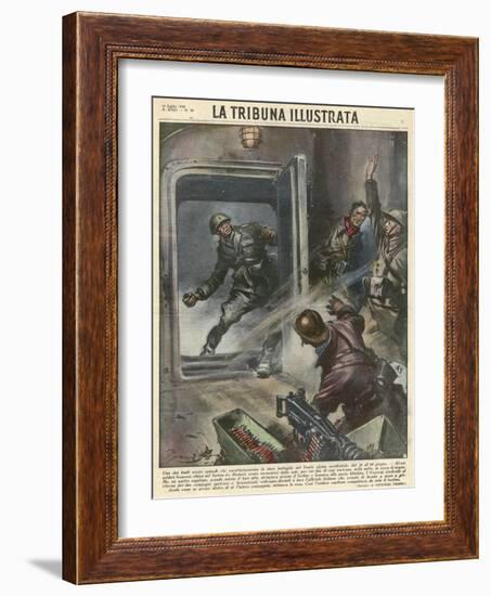 Italians on Frontier-Vittorio Pisani-Framed Art Print