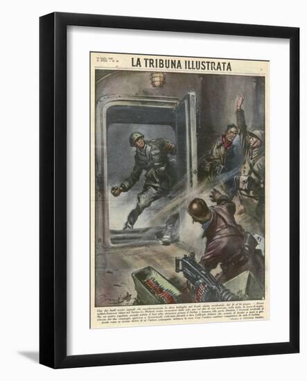 Italians on Frontier-Vittorio Pisani-Framed Art Print