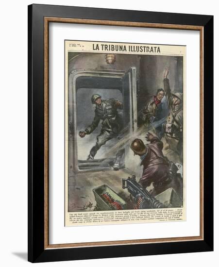 Italians on Frontier-Vittorio Pisani-Framed Art Print