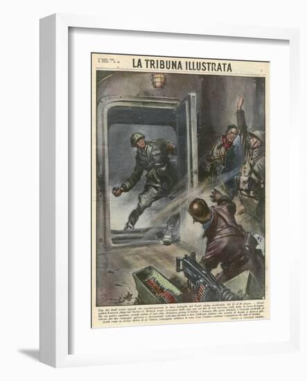 Italians on Frontier-Vittorio Pisani-Framed Art Print