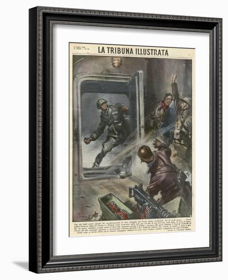 Italians on Frontier-Vittorio Pisani-Framed Art Print