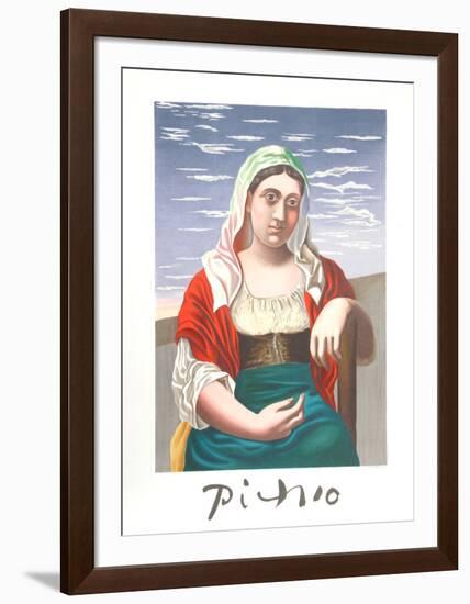 Italienne d'Apres Une Photographie-Pablo Picasso-Framed Collectable Print