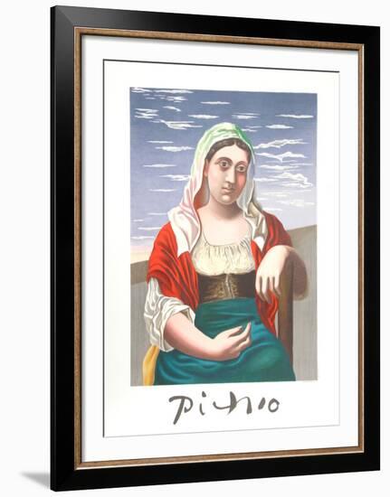 Italienne d'Apres Une Photographie-Pablo Picasso-Framed Collectable Print